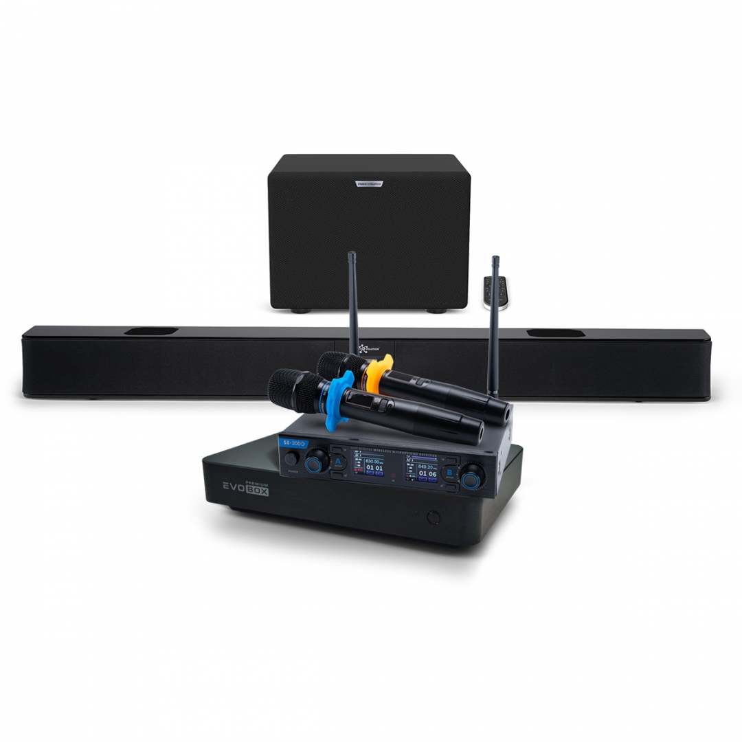 Hi-End караоке-система EVOBOX Premium + EvoSoundBar (саундбар с караоке) в Иваново