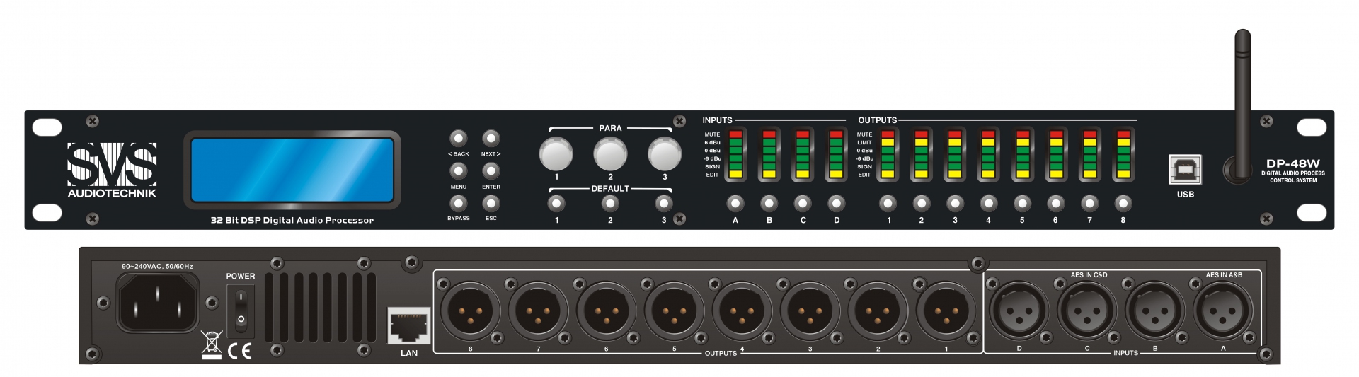 SVS Audiotechnik DP-48W Цифровой процессор: 4 входа 8 выходов в Иваново