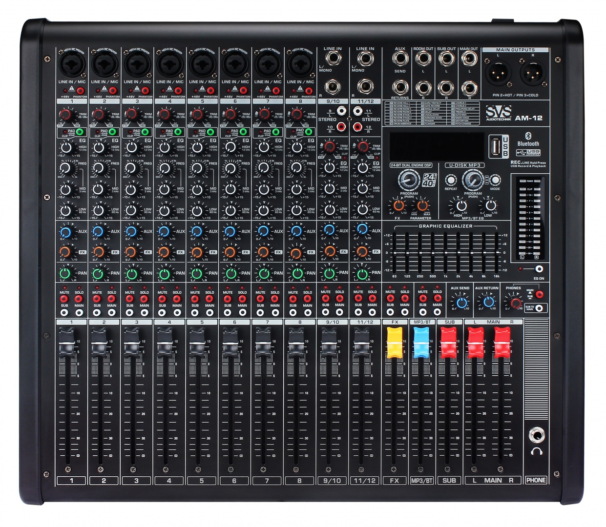 SVS Audiotechnik mixers AM-12 Микшерный пульт аналоговый, 12-канальный в Иваново