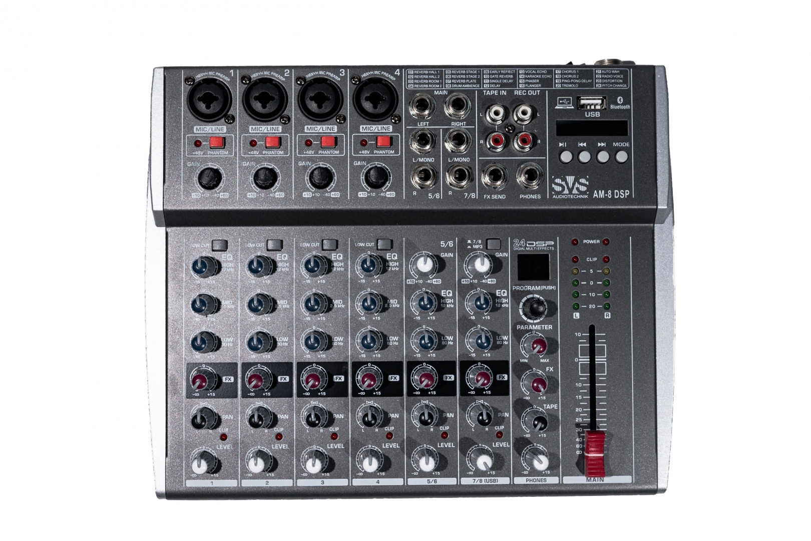 SVS Audiotechnik mixers AM-8 DSP Микшерный пульт аналоговый, 8-канальный в Иваново